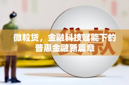 云南微粒贷，金融科技赋能下的普惠金融新篇章