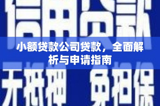 云南小额贷款公司贷款，全面解析与申请指南