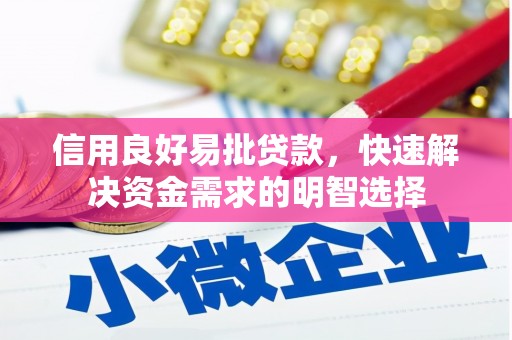 云南信用良好易批贷款，快速解决资金需求的明智选择