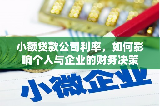 云南小额贷款公司利率，如何影响个人与企业的财务决策