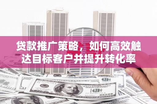 云南贷款推广策略，如何高效触达目标客户并提升转化率