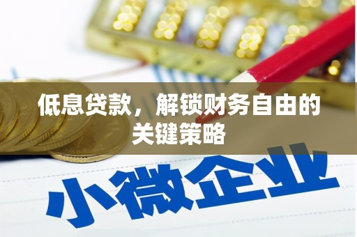 云南低息贷款，解锁财务自由的关键策略
