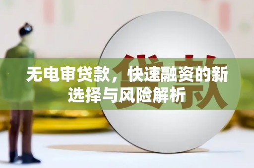 云南无电审贷款，快速融资的新选择与风险解析