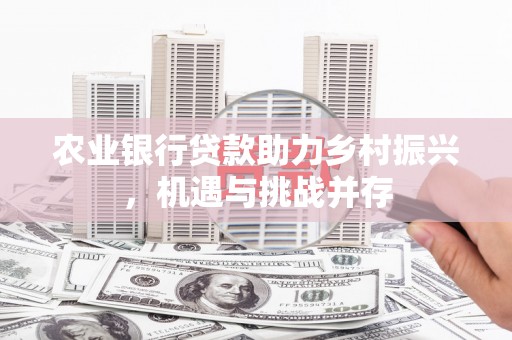 云南农业银行贷款助力乡村振兴，机遇与挑战并存