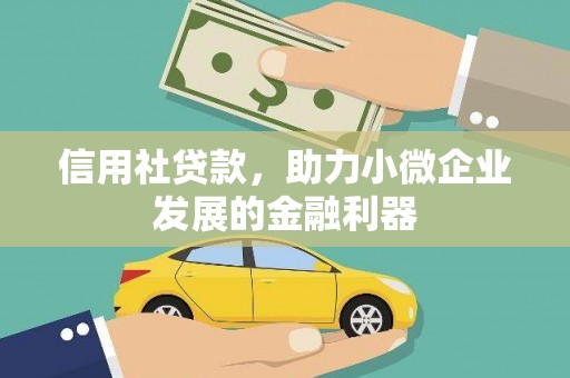云南信用社贷款，助力小微企业发展的金融利器